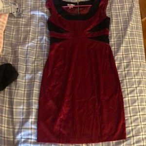 Silky soft cocktail dress zipper down back
